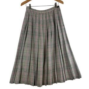 Pendleton Sophisticates VTG Pleated Plaid Skirt SZ 10